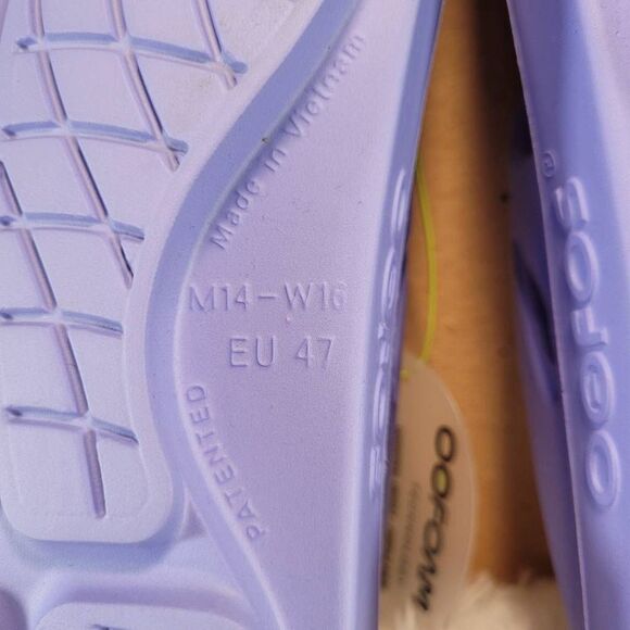 Oofos OOriginal Unisex Purple Haze Flip Flops- Size M14/W16- NWT - Picture 7 of 8